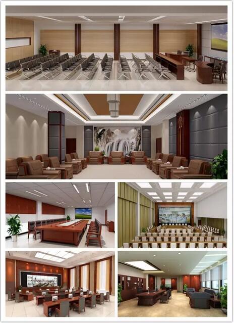 鸿业办公家具项目司理为客户制造的3D空间设计图