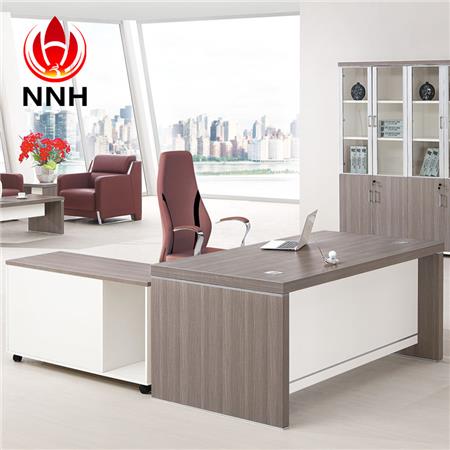 板式办公桌 现代简约板式办公家具 银松木办公桌NNH-JT03